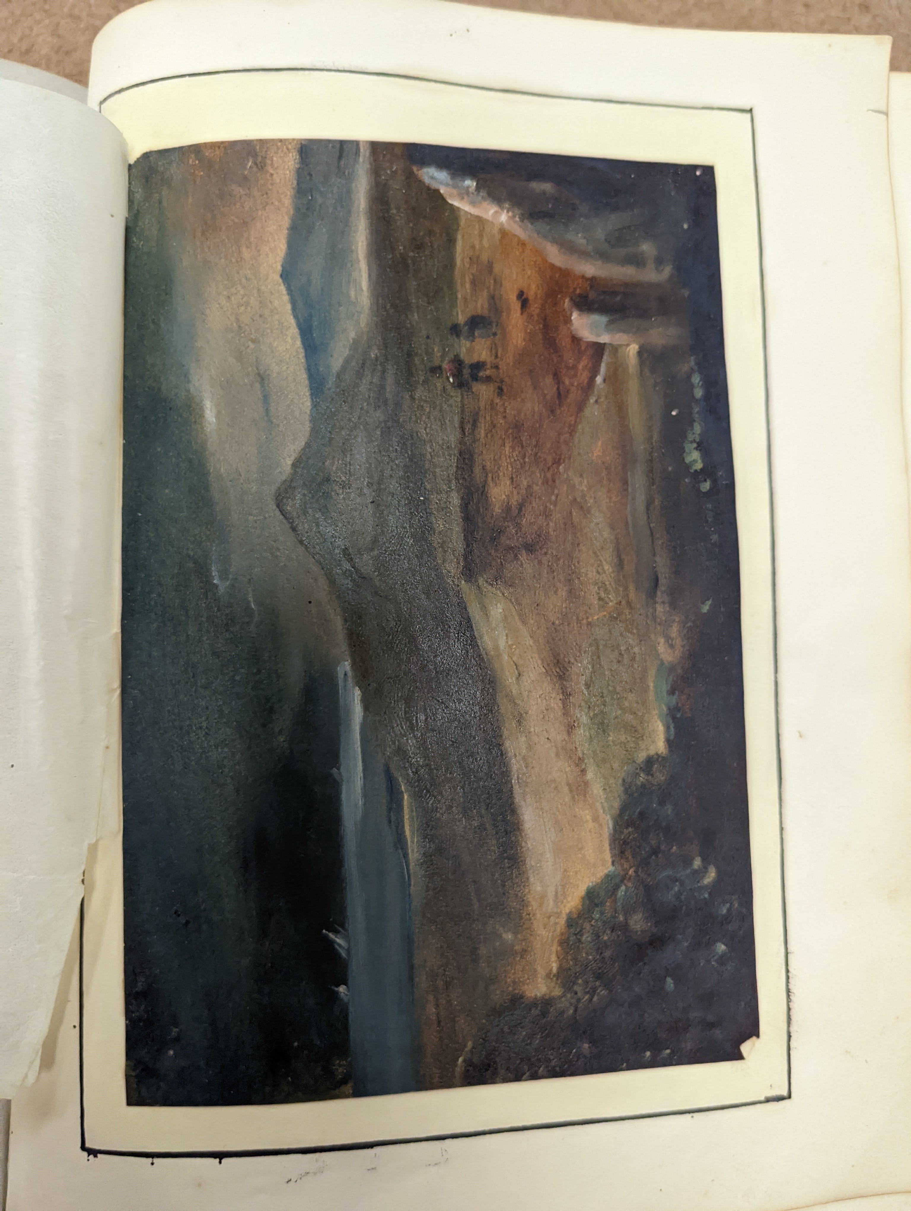 An early 19th century album of 152 watercolours, and pencil and ink drawings, including natural history still life subjects, land and seascapes and vignettes, many with accompanying verse and prose, by approximately 30 d
